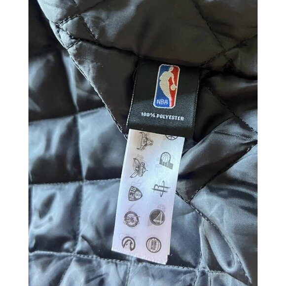 Vintage NBA Miami Heat Ultra Game Jacket Men’s Sz Large Bomber Jacket Black - Picture 15 of 16